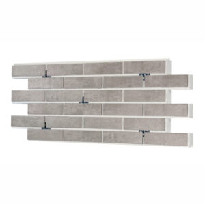 Термопанель ППС Керамин Теннесси 1 Светло-серый 0,464 м²