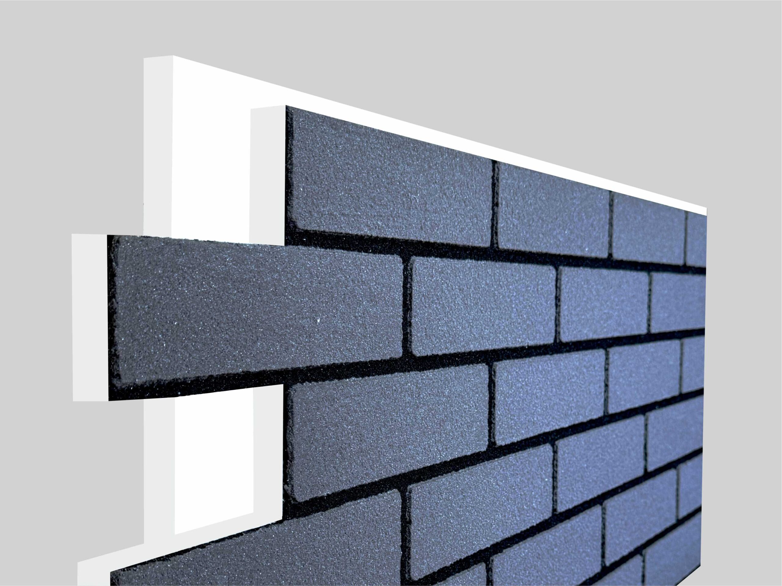 Термопанель с декоративным покрытием из мраморной крошки - Графит — изображение 2