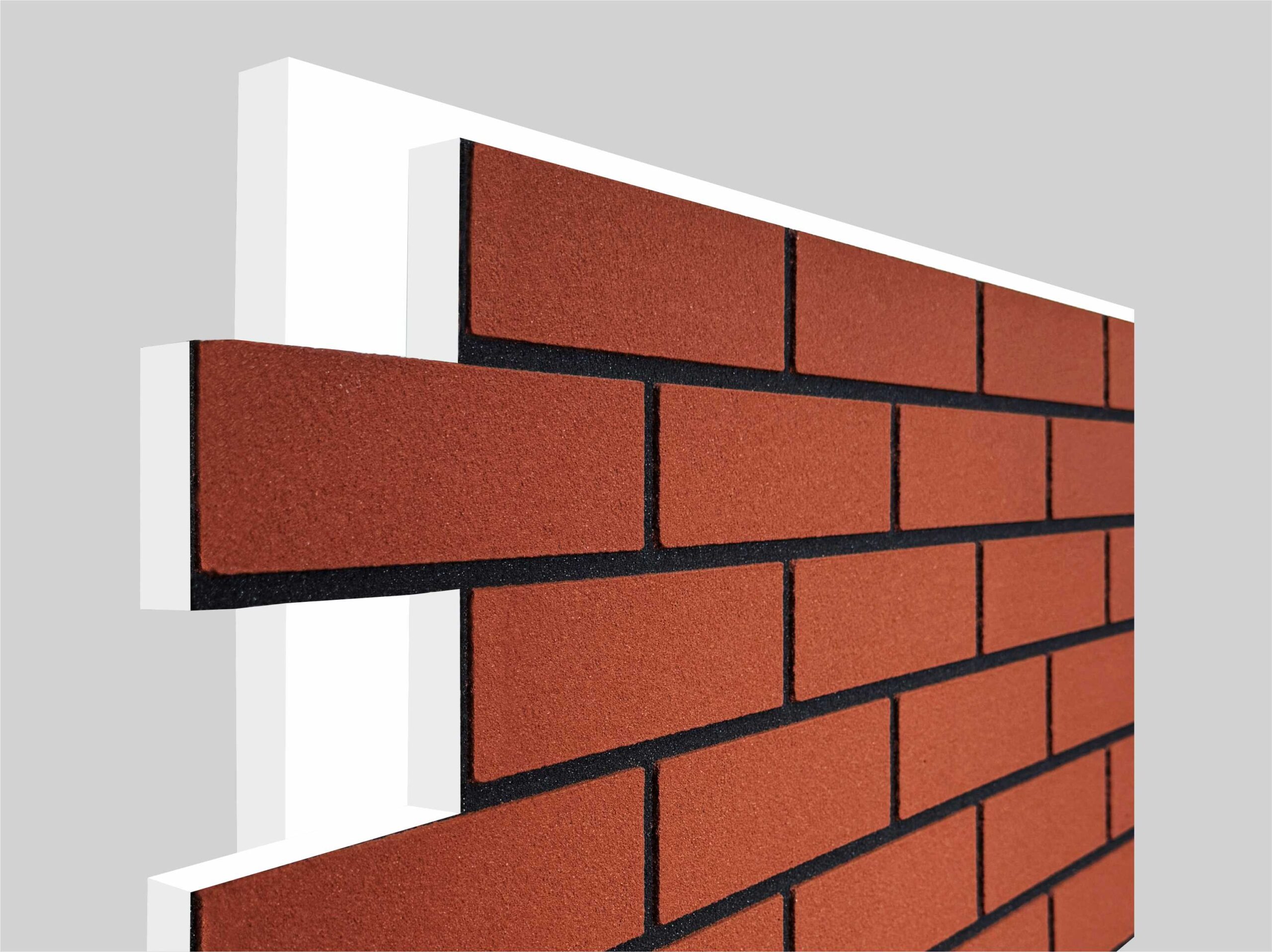Термопанель с декоративным покрытием из мраморной крошки - Красный кирпич 2 — изображение 4