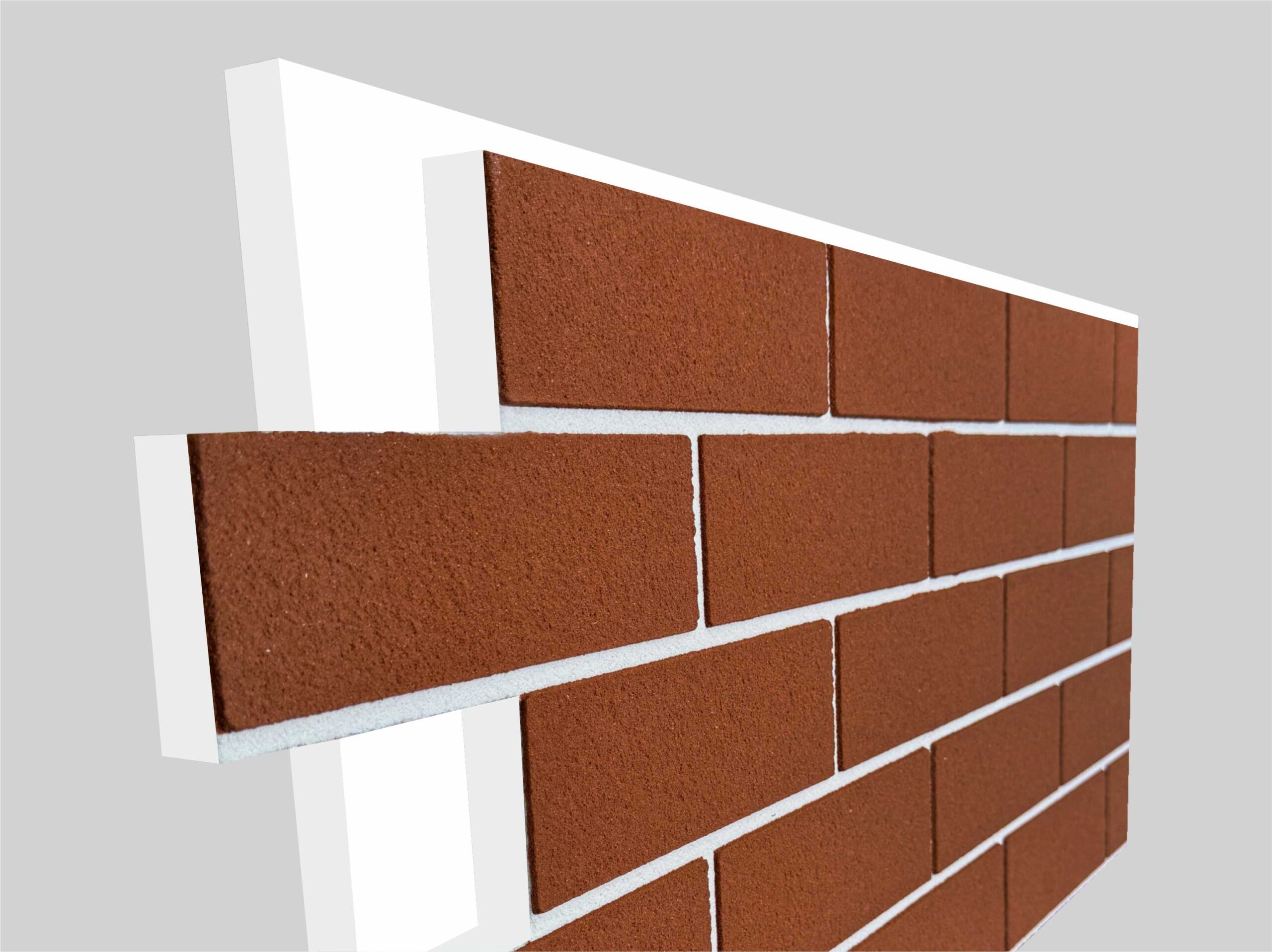 Термопанель с декоративным покрытием из мраморной крошки - Красный кирпич 1 — изображение 4