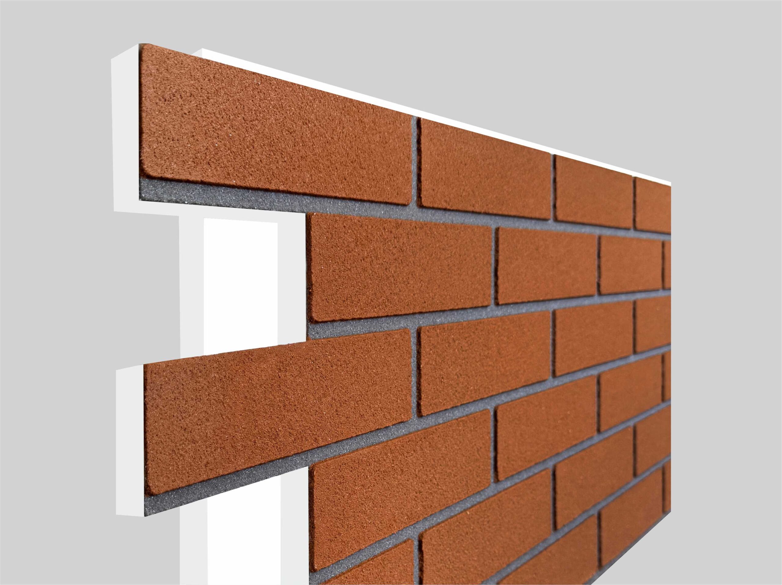 Термопанель с декоративным покрытием из мраморной крошки - Красный кирпич 1 — изображение 4