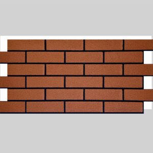 Термопанель с декоративным покрытием из мраморной крошки - Красный кирпич 1