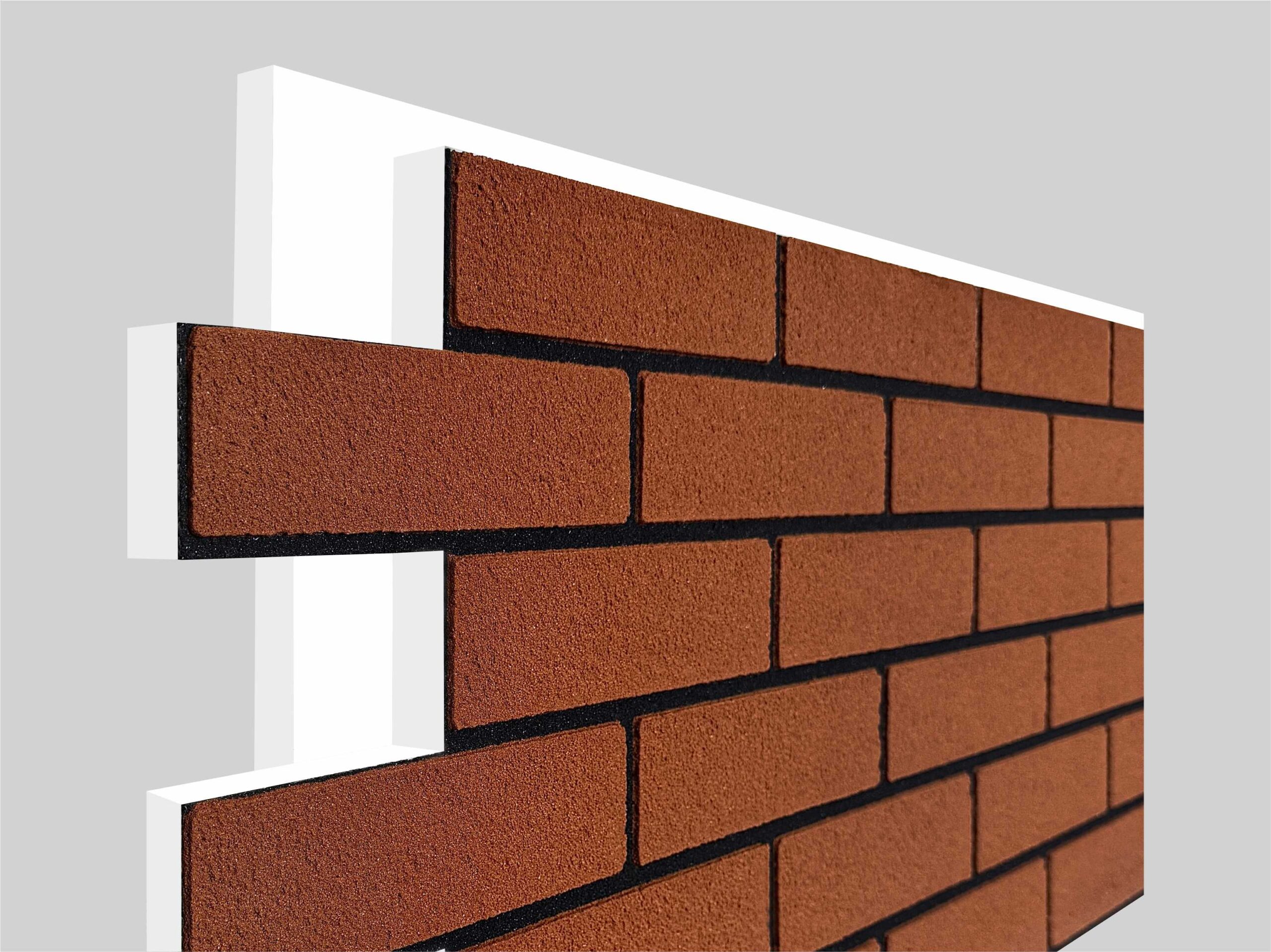 Термопанель с декоративным покрытием из мраморной крошки - Красный кирпич 1 — изображение 4