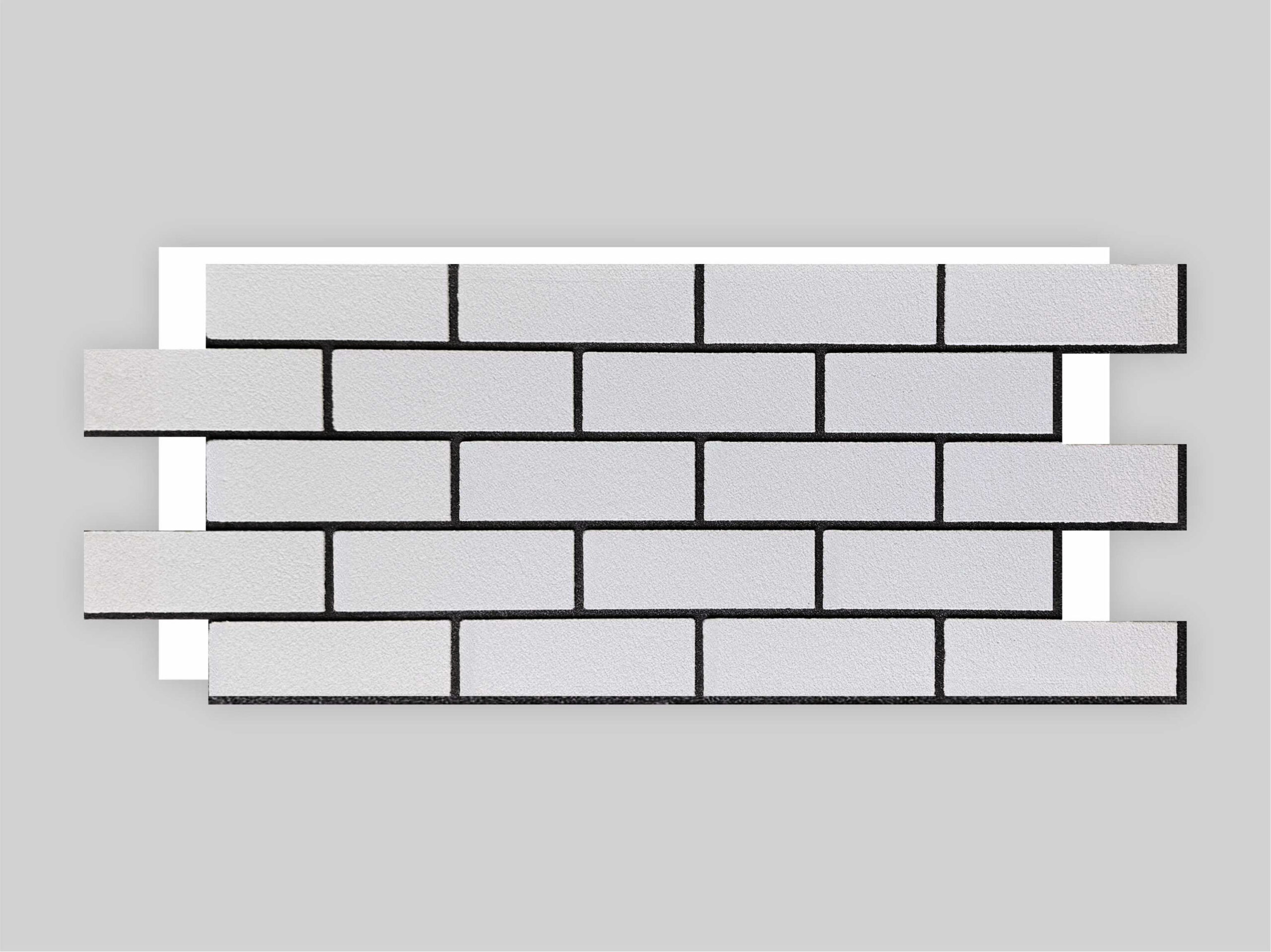 Термопанель с декоративным покрытием из мраморной крошки - Силикатный кирпич